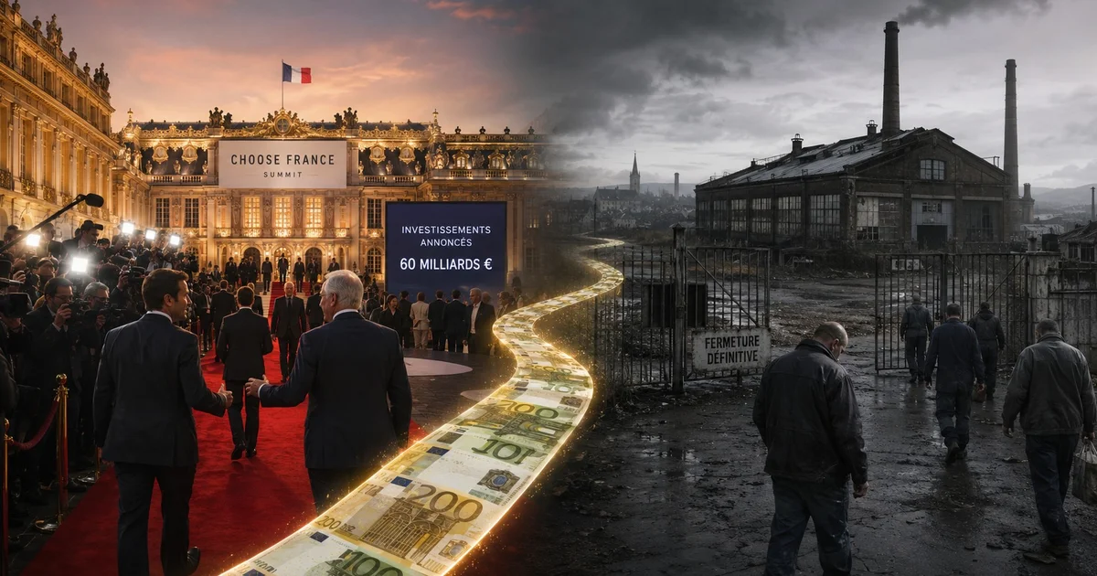 Choose France : les milliards pleuvent à Versailles, mais les usines ferment