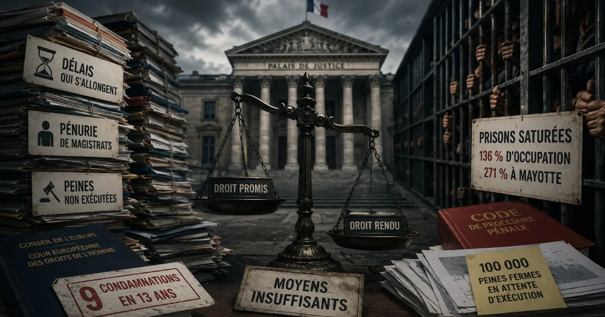 Justice française : l'État ne tient plus sa promesse